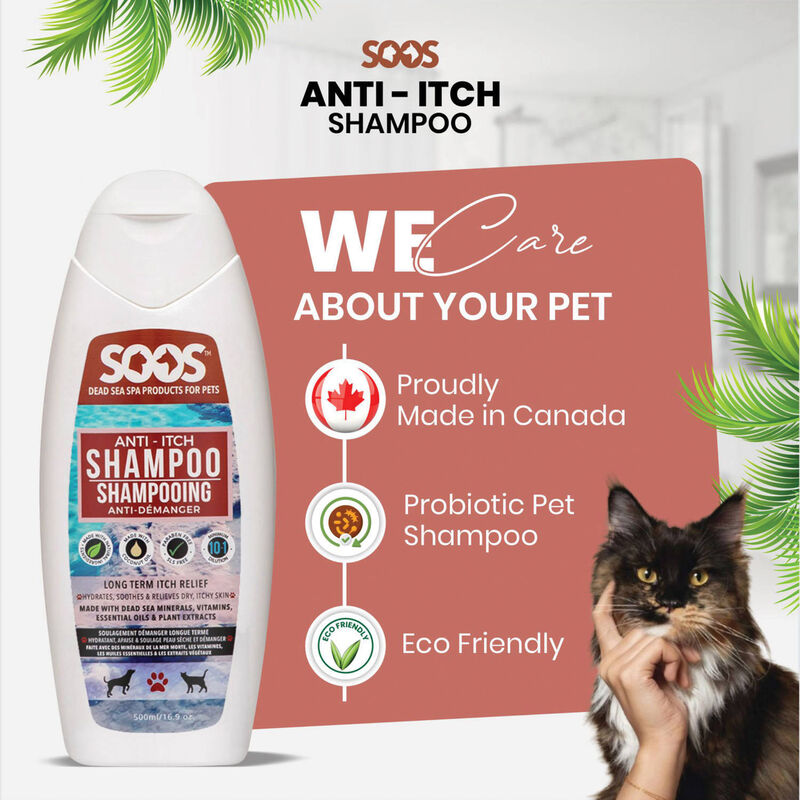 Soos Pets, Anti-Itch Pet Shampoo - 500ML image number null